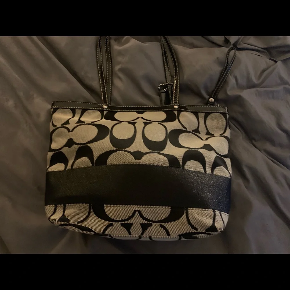 Black Coach Handbag - Picture 4 of 8